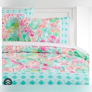 Lilly Pulitzer x Pottery Barn Mermaids Cove Duvet Set – Full/Queen